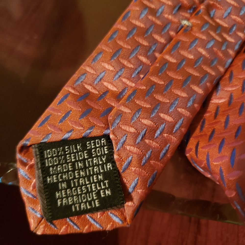 Tie Rack Orange Multi Necktie 👔 - Picture 3 of 7
